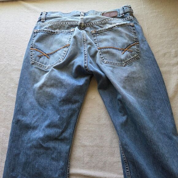 Buckle BKE Jeans Mens Size 32x30 Blue Denim Derek Stretch Bootleg Western - Picture 11 of 15